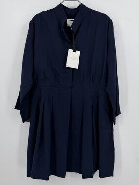 Pomander Place by Tuckernuck Navy Blue Darien Mini Dress XXL 2XL Shirt Dress